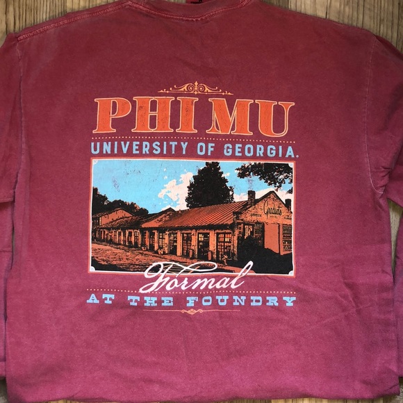 Comfort Colors Tops Uga Phi Mu Formal Tshirt Poshmark